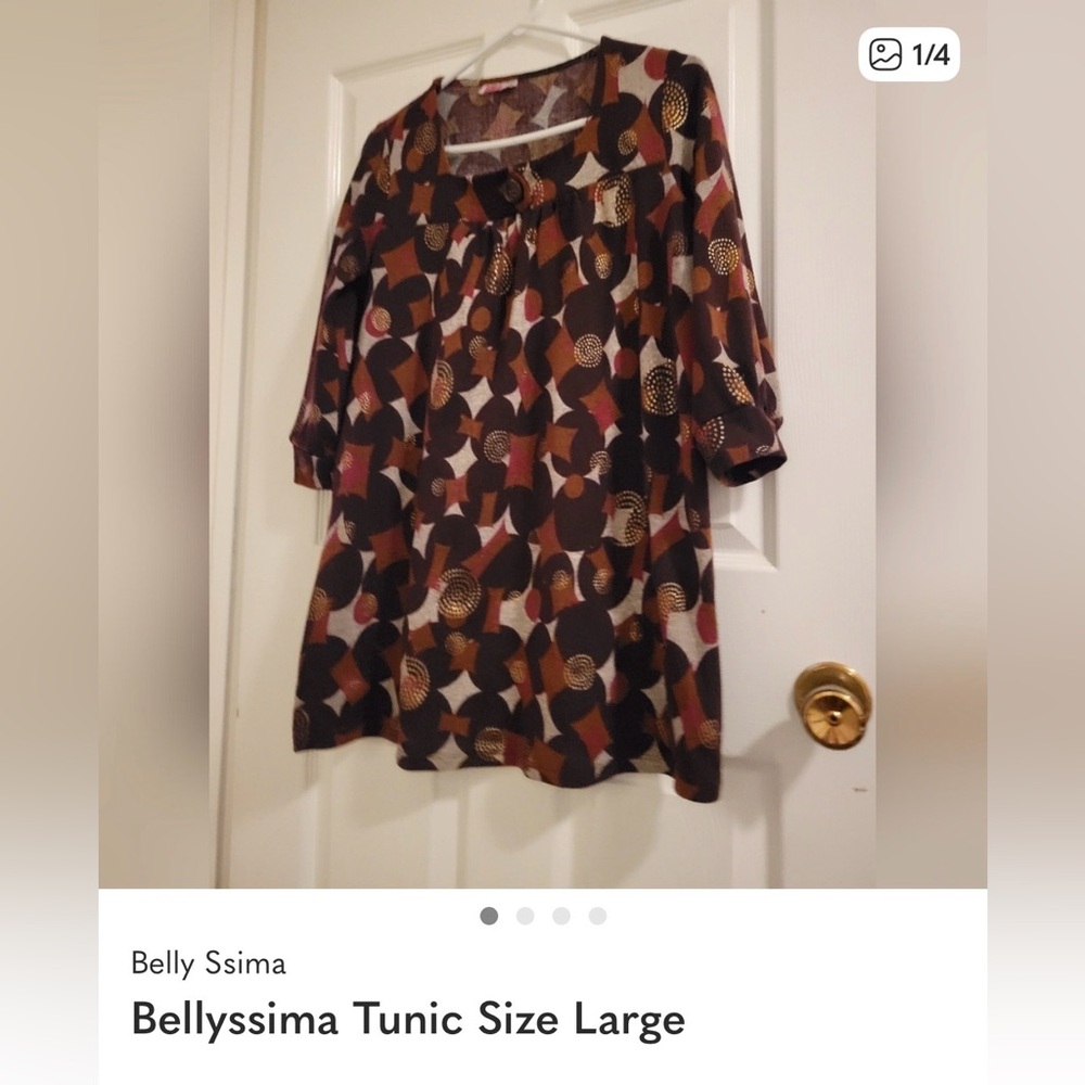 Dolcezza Navy Blue Long Sleeves Shirt size 12 & 3 other blouses size 12 - Picture 12 of 12